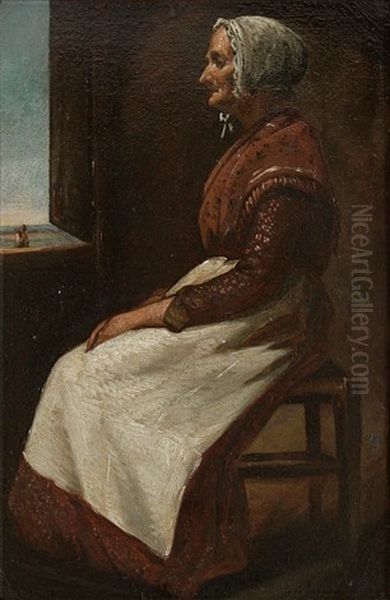 Seated Lady Oil Painting by Charles Venneman