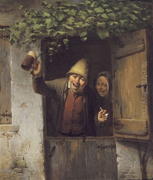 Buveur Joyeux Oil Painting by Charles Venneman