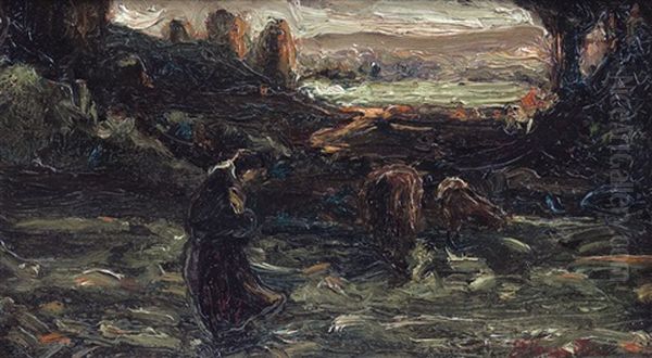 Verso Sera Oil Painting by Francesco Vercelli