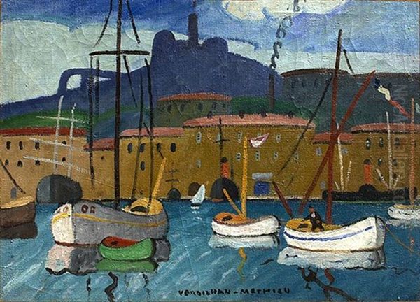 Strickende Frau Auf Einer Waldlichtung Oil Painting by Louis Mathieu Verdilhan