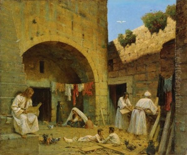 The Holy Family Oil Painting by Vasili Vasilievich Vereshchagin