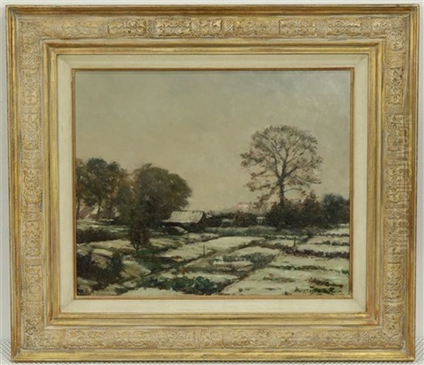 Neige D'octobre Oil Painting by Isidoor Verheyden