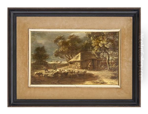 Nachtliche Schaferidylle Oil Painting by Jan The Younger Vermeer Van Haarlem