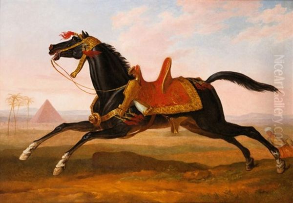 Cheval Mamelouk Oil Painting by Carle Vernet