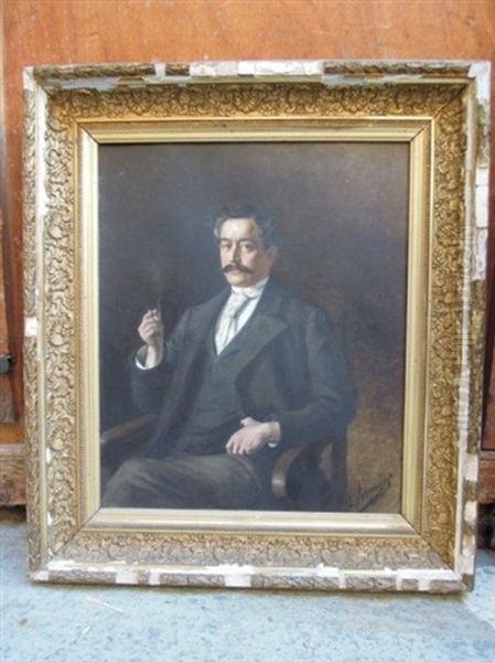 Portrait D'homme Oil Painting by Emile Vernon