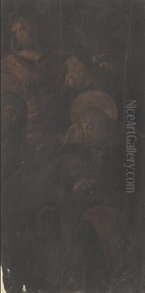 La Deploration Sur Le Corps Du Christ Oil Painting by Liberale Da Verona