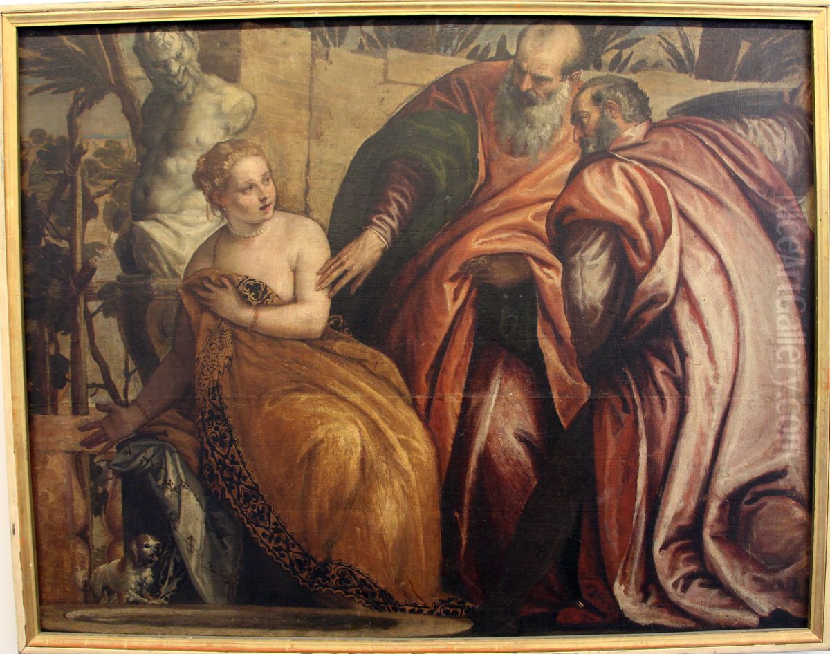 Susannah And The Elders Oil Painting by Paolo Veronese (Caliari)