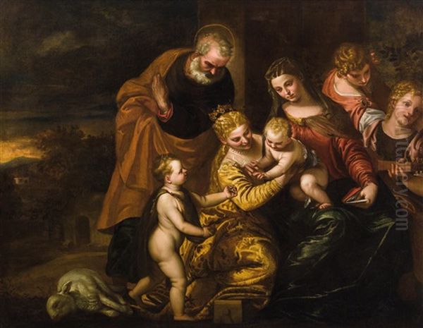 The Mystic Marriage Of Saint Catherine Oil Painting by Paolo Veronese (Caliari)
