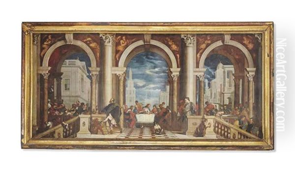 Le Repas Chez Levi Oil Painting by Paolo Veronese (Caliari)