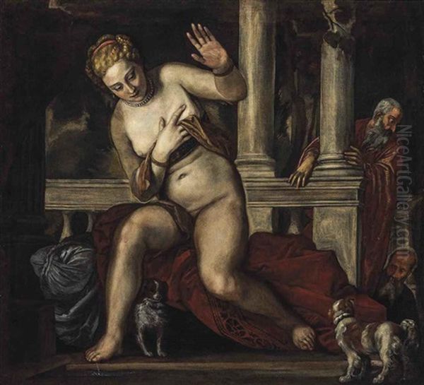 Susanna And The Elders Oil Painting by Paolo Veronese (Caliari)