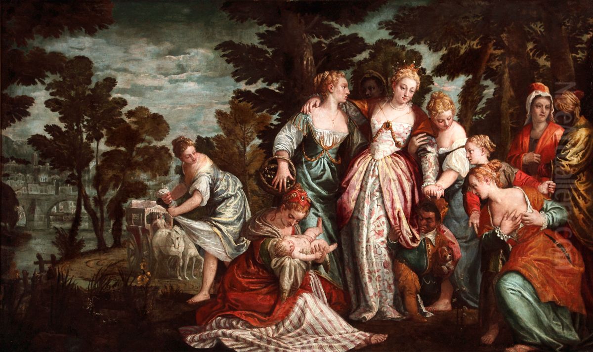 The Finding Of Moses Oil Painting by Paolo Veronese (Caliari)