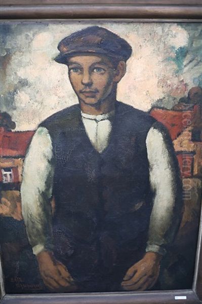 Paysan Un Dimanche Oil Painting by Barth Verschaeren