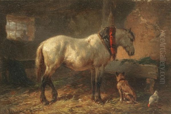 Stable Companions Oil Painting by Wouter Verschuur