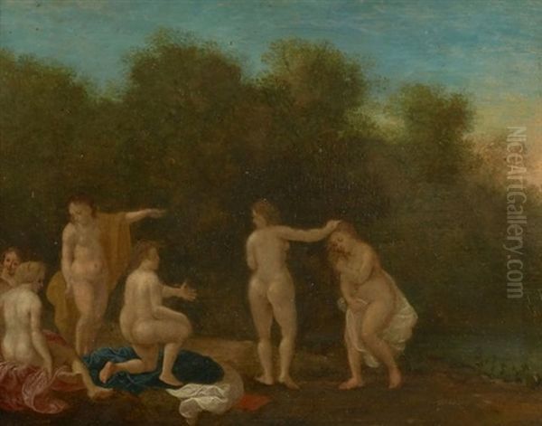 Diane Decouvrant La Grossesse De Callisto Oil Painting by Daniel Vertangen