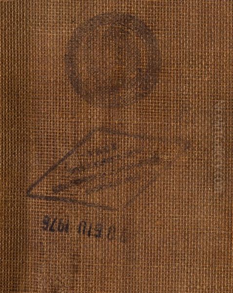 Paesaggio Collinare Oil Painting by Achille Vertunni