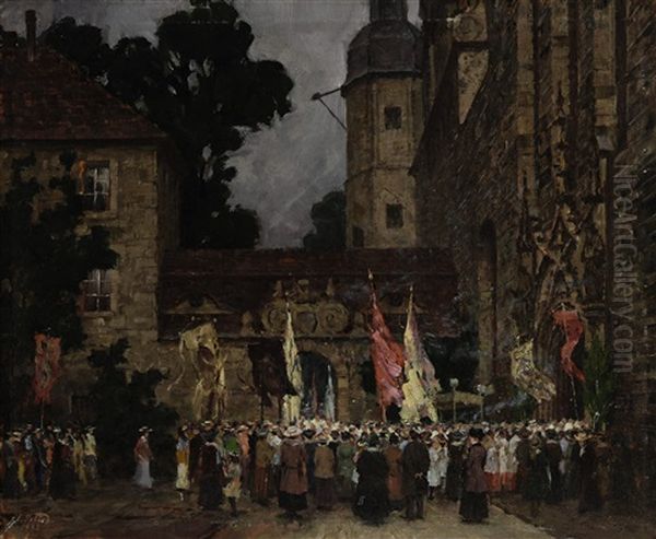 Prozession Oil Painting by Charles Vetter