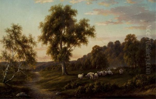 The Golden Hour Oil Painting by Henry Harold Vickers