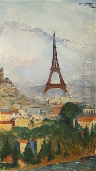 Visita De Paris Oil Painting by Miguel Carlos Victorica