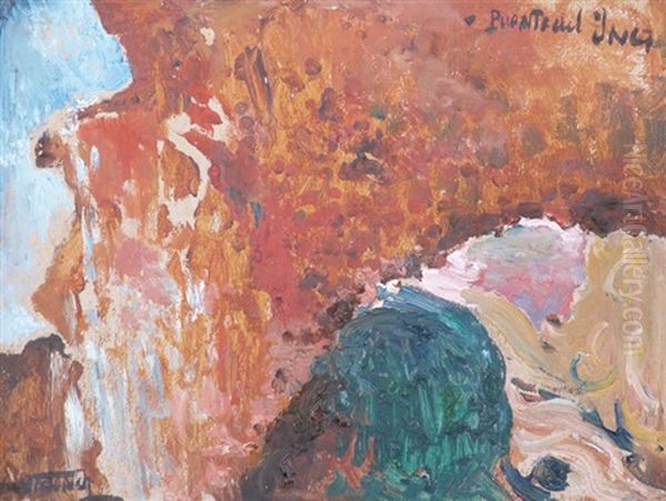 Puente Del Inca Oil Painting by Miguel Carlos Victorica