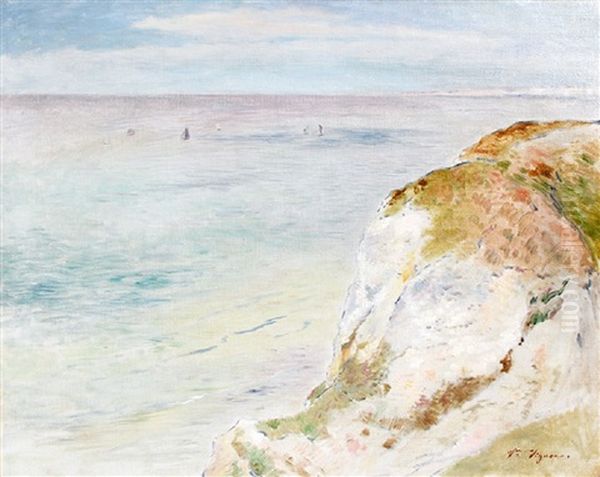 Portrait De Femme De Qualite En Robe Rouge Et Manteau Vert Oil Painting by Victor-Alfred-Paul Vignon