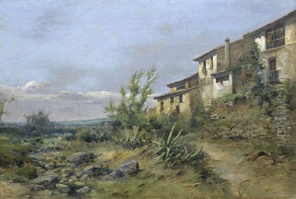 Paisaje Oil Painting by Jose Vilar Torres