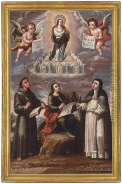 La Mistica Ciudad De Dios Oil Painting by Cristobal de Villalpando
