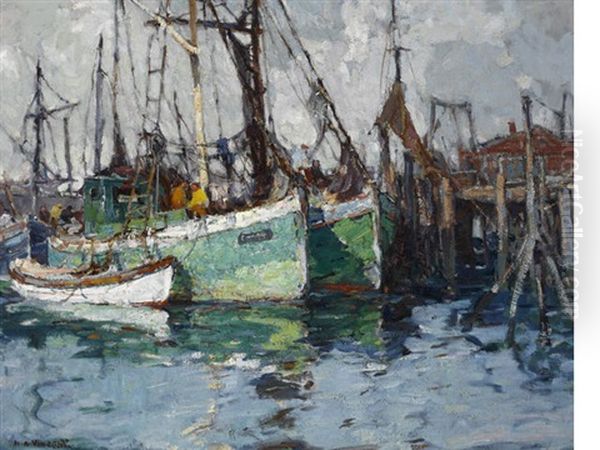 Smith Cove, Gloucester Oil Painting by Harry Aiken Vincent