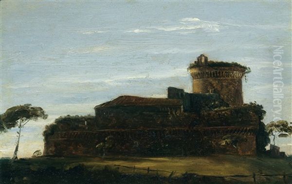 Circenses (the Circus Performers) Oil Painting by Auguste Jean Bapt. Vinchon