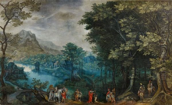 Die Taufe Des Mohrenkammerers Oil Painting by David Vinckboons I