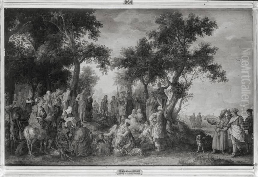 Predigt Johannes Des Taufers Oil Painting by David Vinckboons I