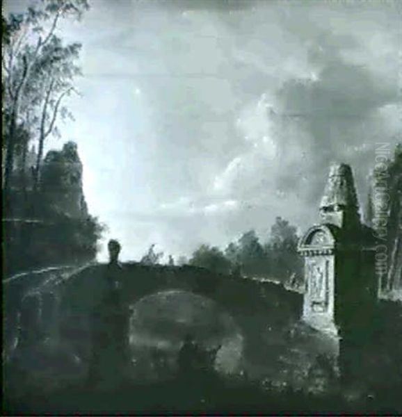 Zwei Flusslandschaften                                      (2) Oil Painting by Peter Vischer the Elder