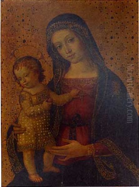 Madonna And Child Oil Painting by Francesco D'Antonio Da Viterbo