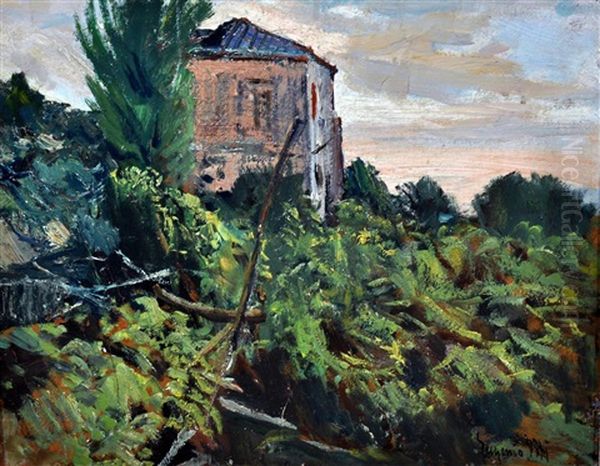 Casa Di Campagna Oil Painting by Eugenio Viti