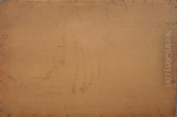 Paesaggio Con Casolare Oil Painting by Eugenio Viti