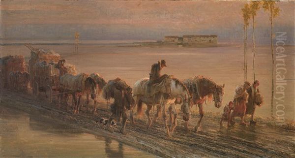 Exodus Oil Painting by Carlo Vittori