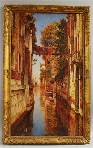 Rio Degli Albrizzi, Venezia Oil Painting by George Vivian