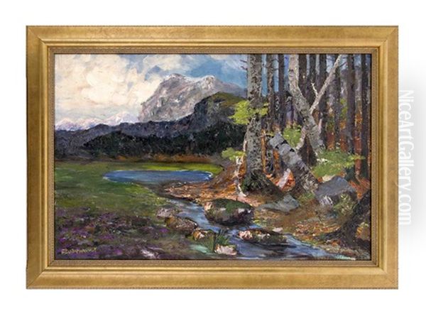 Berglandschaft Oil Painting by Boris E. Vladimirsky