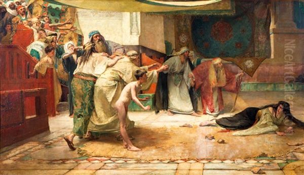 La Sorciere'/'de Tooverheks Oil Painting by Emile Vloors