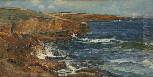 Vue De Guia Oil Painting by Emile Vloors