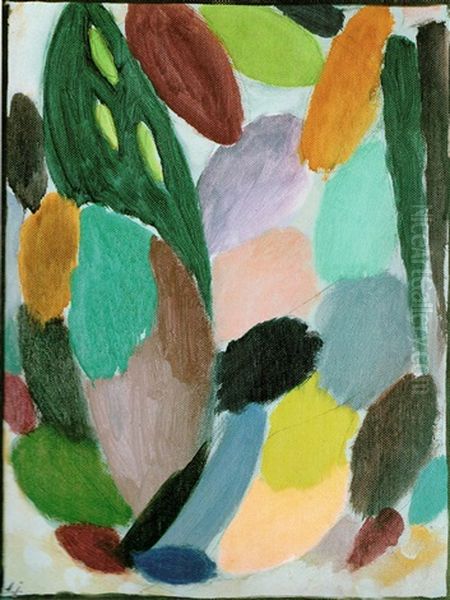 Portrait Of A Woman Oil Painting by Alexei Jawlensky