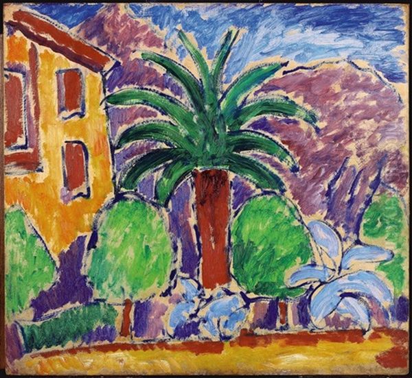 Portrait Of A Woman Oil Painting by Alexei Jawlensky