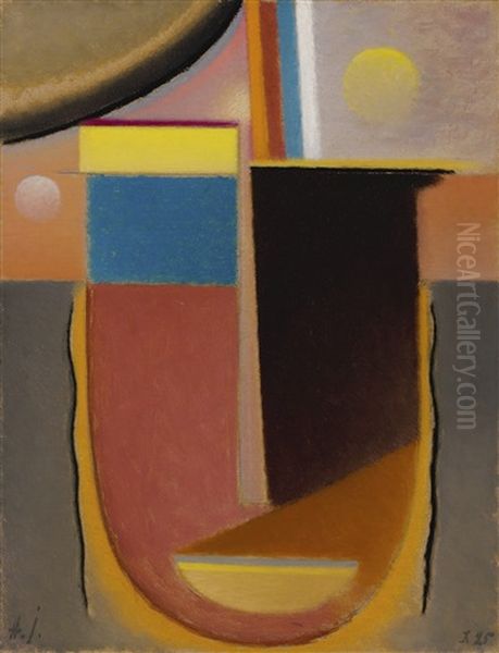 Abstrakter Kopf: Klarheit (abstract Head: Lucidity) Oil Painting by Alexei Jawlensky