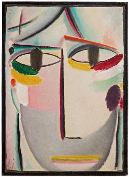 Heilandsgesicht Oil Painting by Alexei Jawlensky