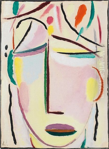 Heilandsgesicht Oil Painting by Alexei Jawlensky