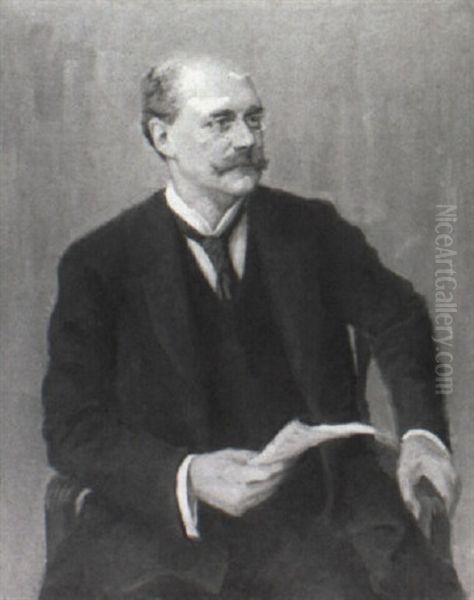 Portrait Of Mr. Magnus Oil Painting by Konrad Von Kardorff