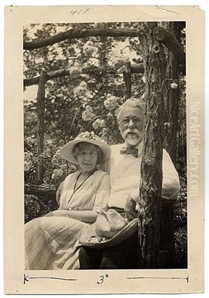 Autoportrait Aux Fleurs Oil Painting by Bessie Potter Vonnoh