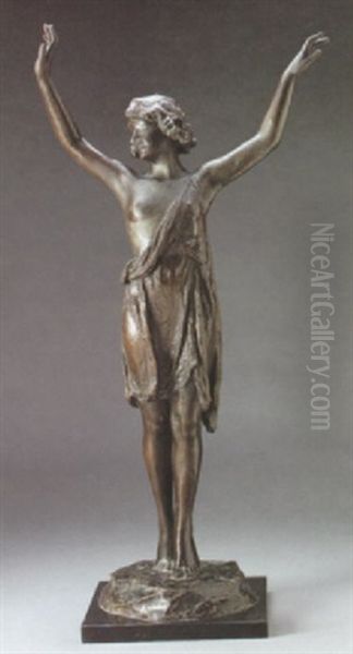 Woman With Arms Upraised Oil Painting by Bessie Potter Vonnoh