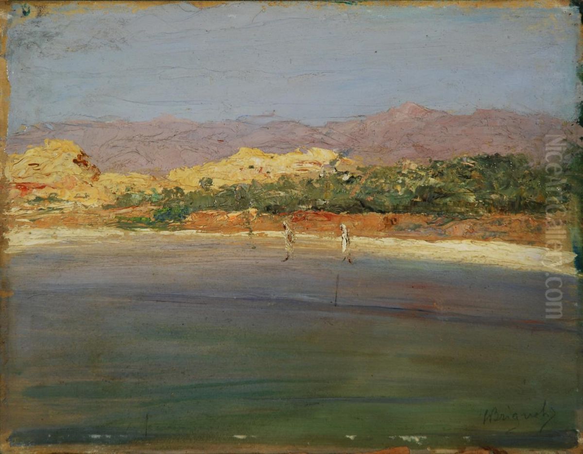 Paesaggio Oil Painting by Luigi Brignoli