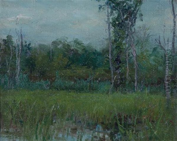Landscape Oil Painting by Robert Vonnoh