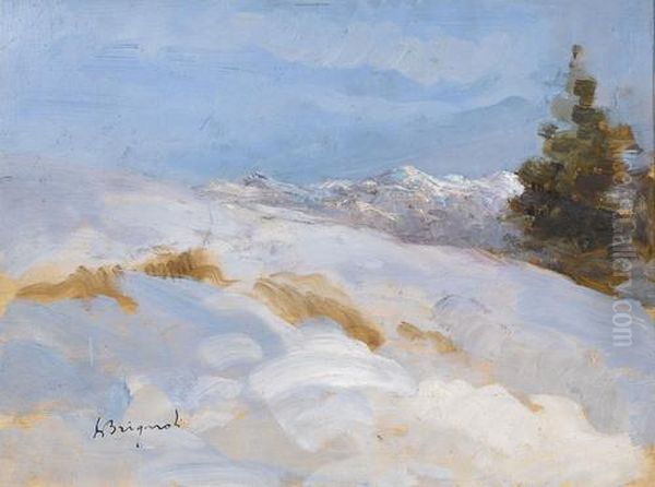 Dalla Presolana Oil Painting by Luigi Brignoli